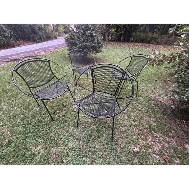 Mid 20th Century Attributed to Tempestini for Salterini RadarModern Patio Set, 5 Pieces For Sale In Atlanta - Image 6 of 8