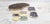Modernist Agate Cheese Board Set with Knives and Coasters, India, Set of 6 For Sale - Image 3 of 10