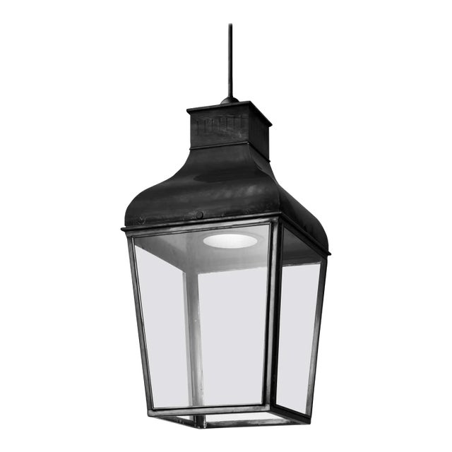 Tekna Montrose Led Pendant Light With Dark Bronze Finish and Clear Glass For Sale