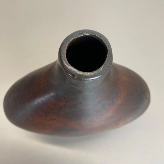 German Fat Lava Ceramic Pottery Vase by Gerda Heukoth for Carstens Tönnieshof, 1970s For Sale - Image 16 of 18