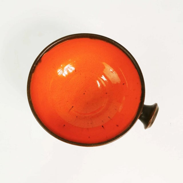 Danish Ceramic Bowl with Handle, 1960s For Sale - Image 6 of 7