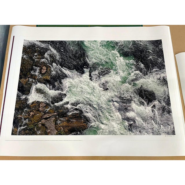 Photography Set of 12 Prints of the Aerial Views Rhine Fall Series, Limited Edition Photographs by Bernhard Lang For Sale - Image 7 of 8