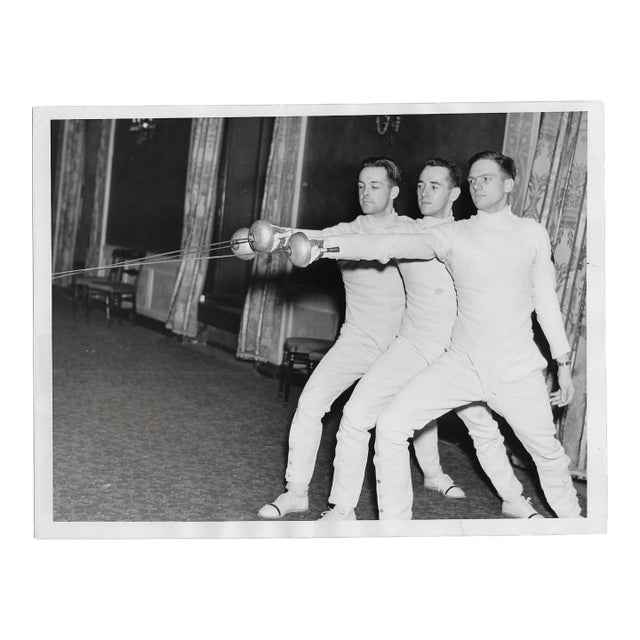 1937 Navy Fencing Team Photograph For Sale