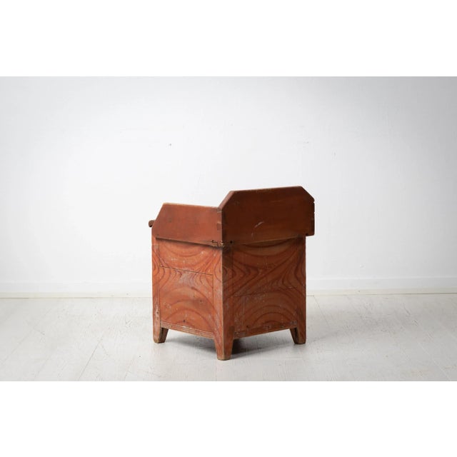 Antique Swedish Folk Art Childrens Chair For Sale - Image 4 of 10