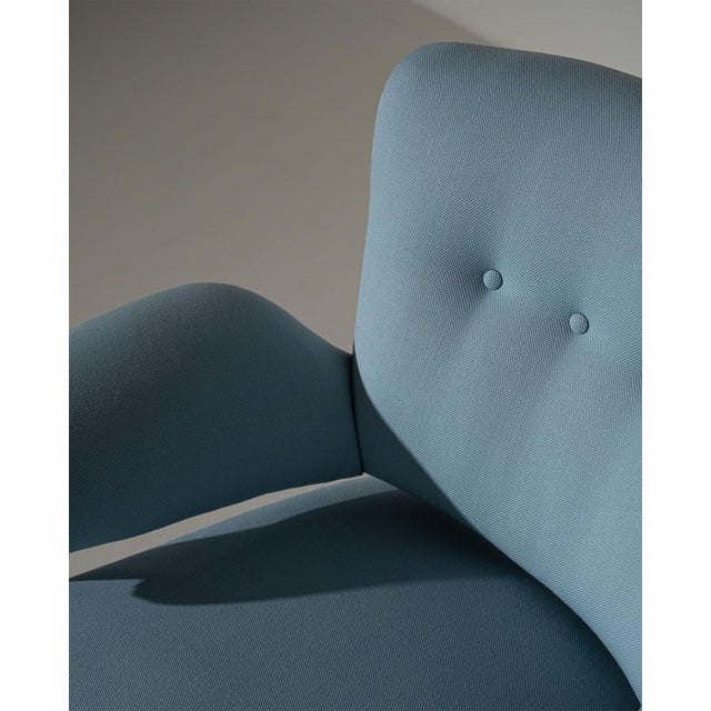Blue Model 109 Lounge Chair by Theo Ruth for Artifort, 1950s For Sale - Image 8 of 13
