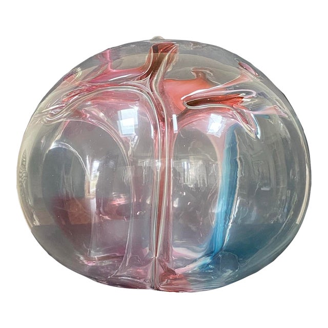 2000 Peter Bramhall Art Glass Orb For Sale