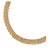 Contemporary 14k Gold Panther Brick Link Choker Style Chain Necklace in the Manner of Cartier, Oversized Spring Ring for Pendants, Signed, Italy For Sale - Image 3 of 4
