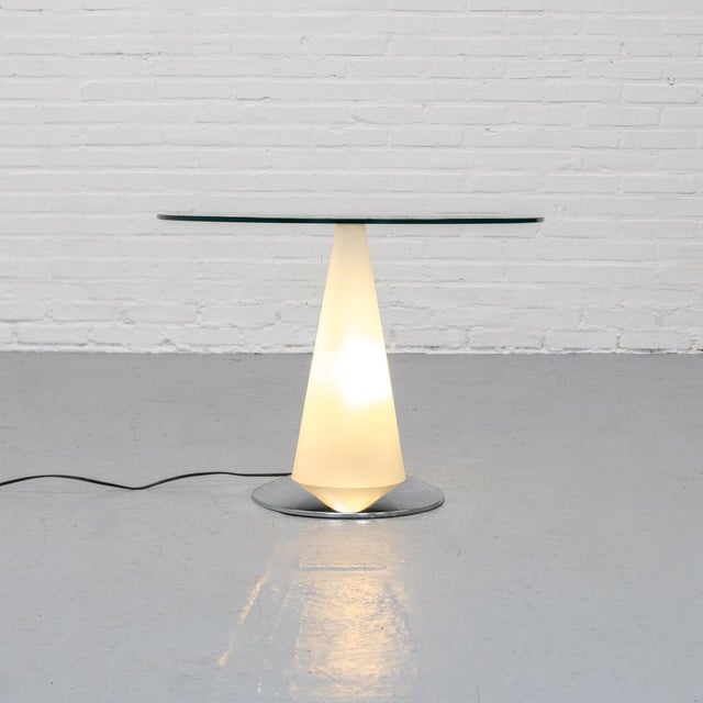 Birillo Side Table attributed to Parisotto for Fontana Arte, 1980s For Sale - Image 6 of 13