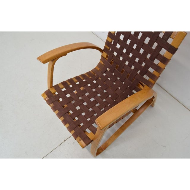 Wood Bent Beechwood Armchair by Jan Vaněk, 1930s For Sale - Image 7 of 18