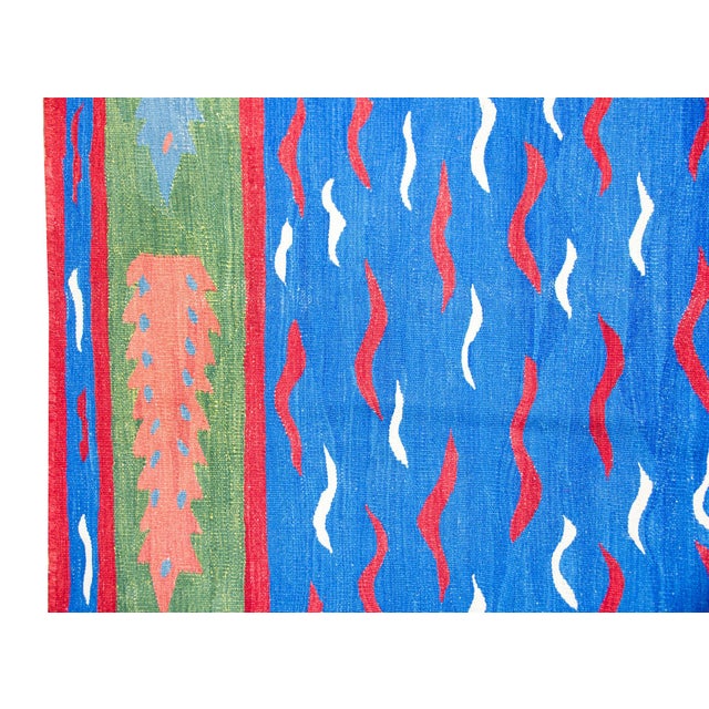 Vintage Turkish Kilim Rug For Sale - Image 11 of 15