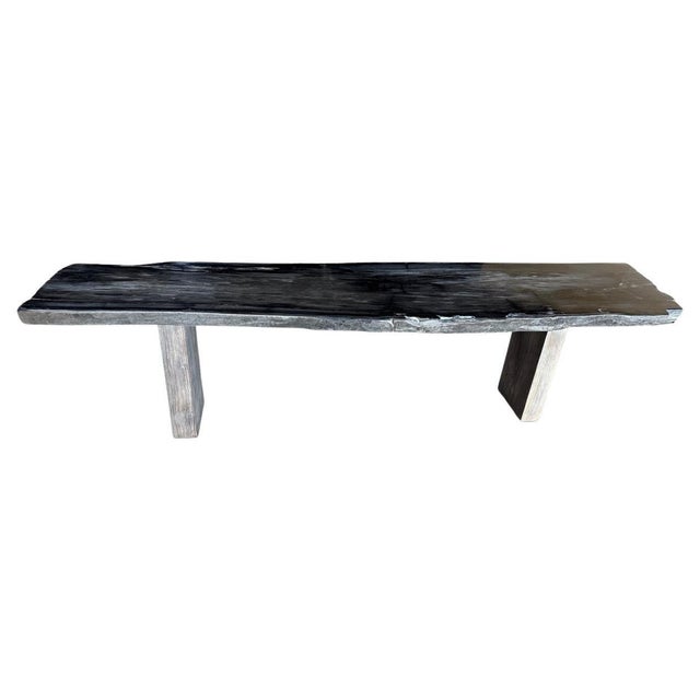 Andrianna Shamaris Exquisite High Quality Petrified Wood Dining Table Or Console For Sale - Image 15 of 18