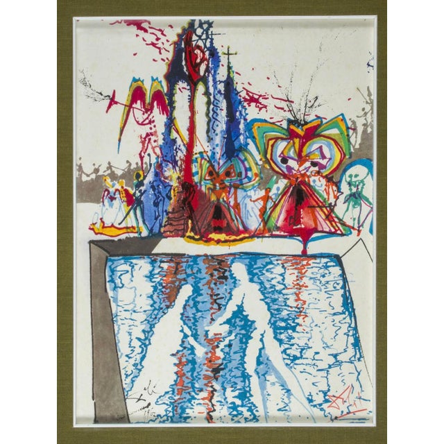 1960s salvador dalí­ signed and dated work on paper the work shown is a silkscreen print by salvador dalí (1904–1989),...