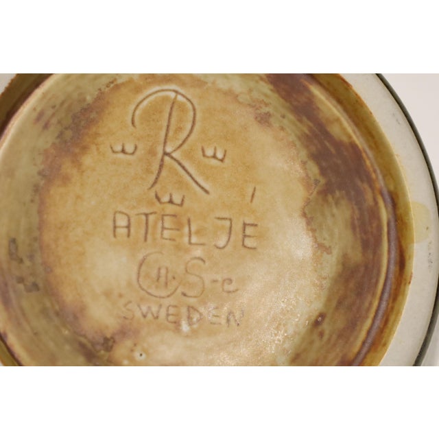 Mid-Century Modern Carl-Harry Stalhane Stoneware Vase for Rostrand, Sweden For Sale - Image 3 of 7