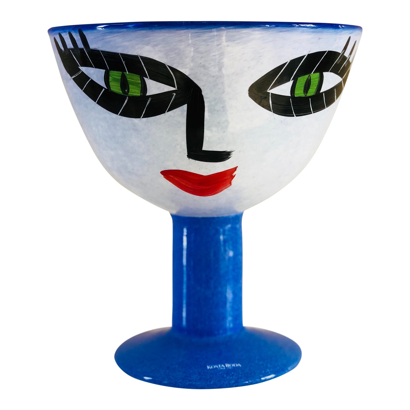Ulrica HydmanVallien Kosta Boda HandPainted Face Vase Chairish