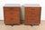 Mid-Century Modern Frank Lloyd Wright for Heritage Henredon Taliesin Mahogany Bedside Chests, Newly Refinished For Sale - Image 3 of 12