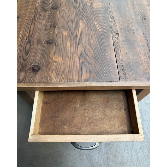 Vintage Farmhouse Table, 1950s For Sale - Image 11 of 12