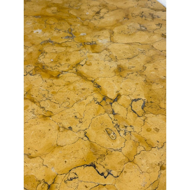 Italian Baroque Carved Wood Console Siena Marble Top Encrusted Nautilus Fossils For Sale - Image 12 of 12