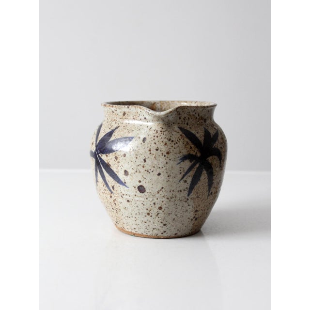 Ceramic Vintage Studio Pottery Pitcher For Sale - Image 7 of 12
