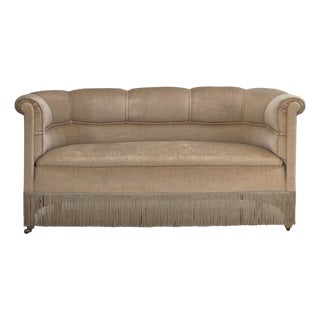 Danish 2-Seater Sofa in Velour with Teak Legs, 1950s For Sale