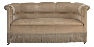 Danish 2-Seater Sofa in Velour with Teak Legs, 1950s
