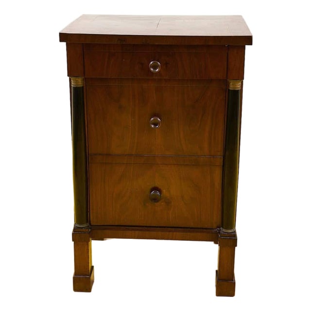 Antique Empire Bedside Table For Sale