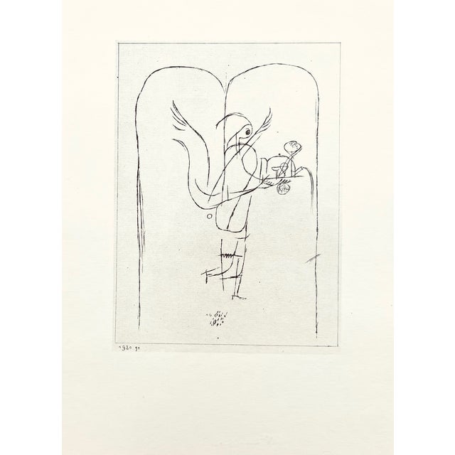1947 Paul Klee Engraving 23 Fulfillment Angel 1920 Reproduction For Sale