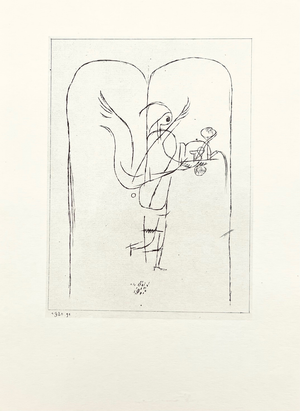 1947 Paul Klee Engraving 23 Fulfillment Angel 1920 Reproduction