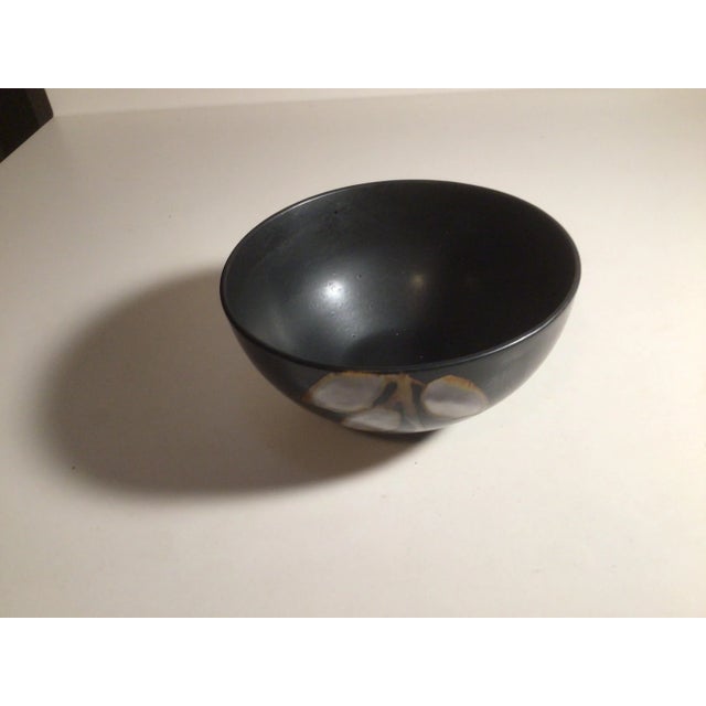 Asian Style, Black Ceramic Plates - Set of Four For Sale - Image 9 of 10