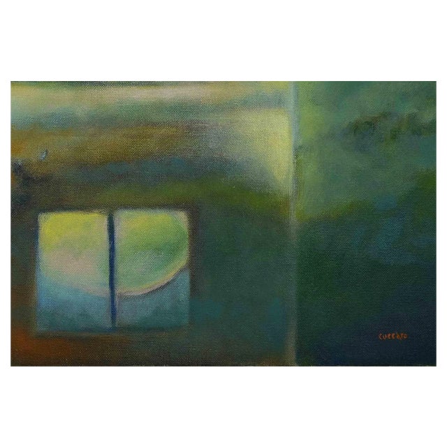 Roberto Cuccaro, Sunlight Coming Through, Original Oil on Canvas, 2000s For Sale