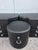 Chest of Drawers with Black Leather Stool by Guido Faleschini for I4 Mariani, 1970, Set of 3, in Very Good conditions....