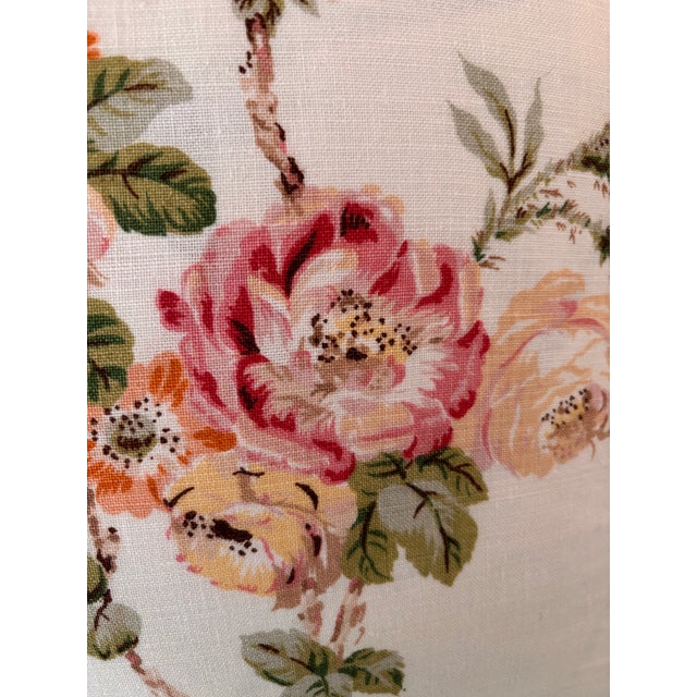1990s Set of Three Lee Jofa Weston Floral Linen Pillows For Sale - Image 9 of 10