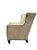 Vintage Henredon Acquisitions Collection Leather Wingback Chairs – Ivory Leather, Geometric Upholstery & Nailhead Trim For Sale - Image 9 of 12