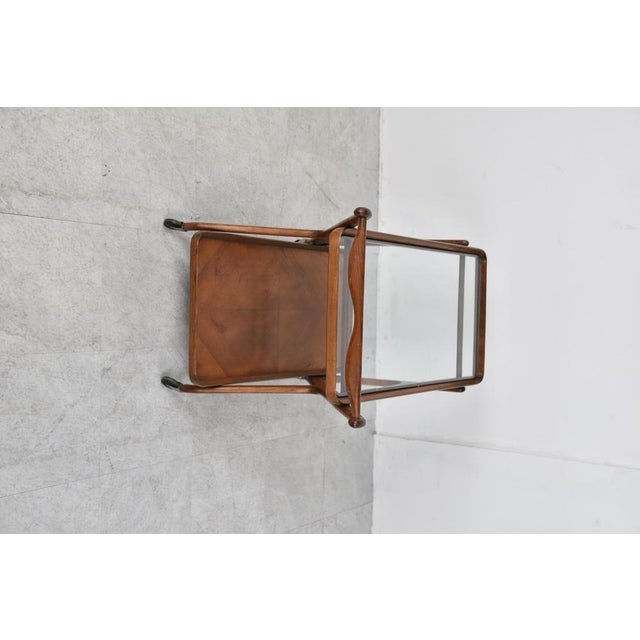 Vintage Italian Serving Trolley attributed to Cesare Lacca, 1950s For Sale - Image 10 of 14