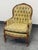 French Louis XV Style Tufted Bergère Armchair, Vintage For Sale - Image 3 of 12