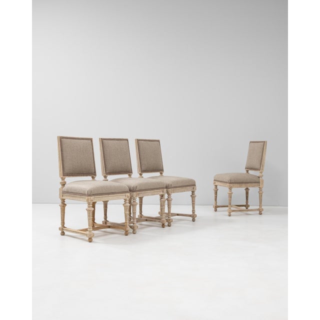 19th Century French Set Of Four Upholstered Dining Chairs For Sale - Image 16 of 18