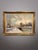 Dutch School, Winter River Landscape, Oil Painting For Sale - Image 4 of 4