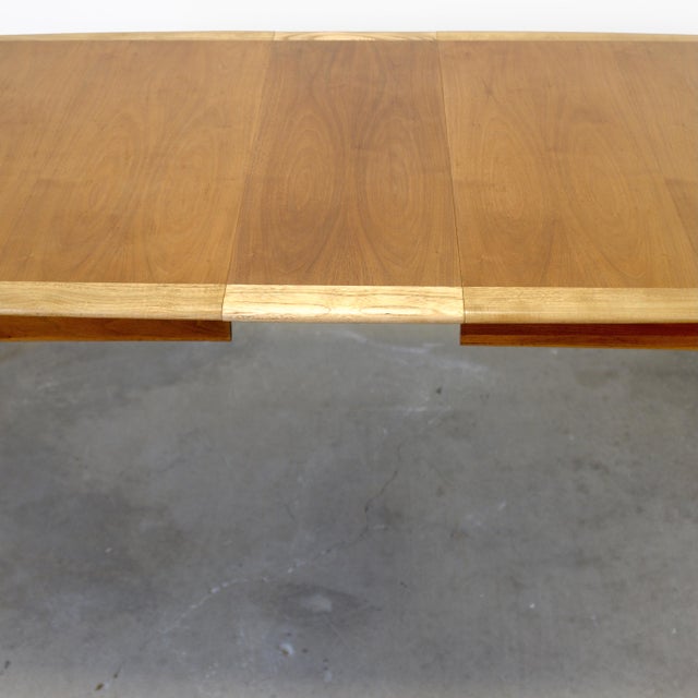 Brown Lane Furniture "Acclaim" Walnut & Ash Dining Table For Sale - Image 8 of 12