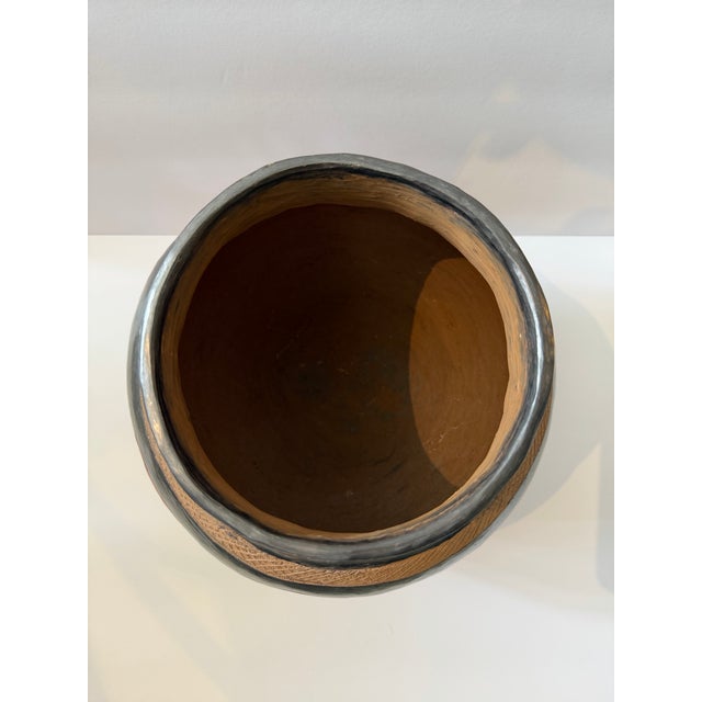 Contemporary Handmade Zimbabwe Makarunga Tribal Pottery Vessel / African Earthenware Pot For Sale - Image 3 of 10