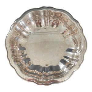 Vintage Oneida Modern Baroque Silverplate Bon Bon Dish