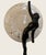 1980s Art Deco Frankart Nude Nymph With Consolidated Glass Moon Lamp by Sarsaparilla For Sale - Image 4 of 10