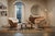 A striking and rare matching pair of Hungarian mid-century modern "Mushroom" space age lounge armchairs, featuring...