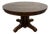Antique Mission Arts and Crafts Tiger Oak Quarter Sawn Pedestal Dining Table For Sale