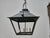 Contemporary Pair of Large Iron Lanterns with Four Lights and Architectural Design For Sale - Image 3 of 12