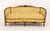 Louis XV Yellow Silk Damask Upholstered Walnut Sofa For Sale - Image 9 of 12