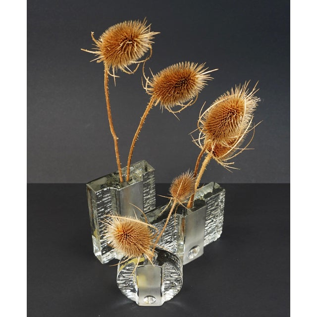 Op Art Solifleur Block Vases from Walther Glas, 1960s, Set of 3 For Sale - Image 13 of 15