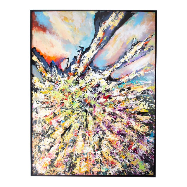 Acrylic on Canvas Abstract Painting by John Strickland For Sale