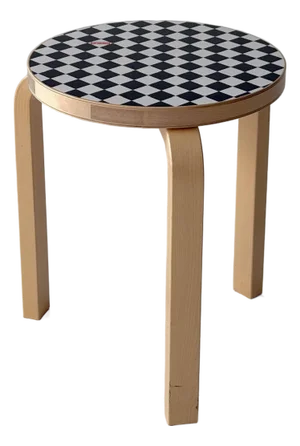 Checkerboard Stool 60 by Alvar Aalto for Artek/Supreme