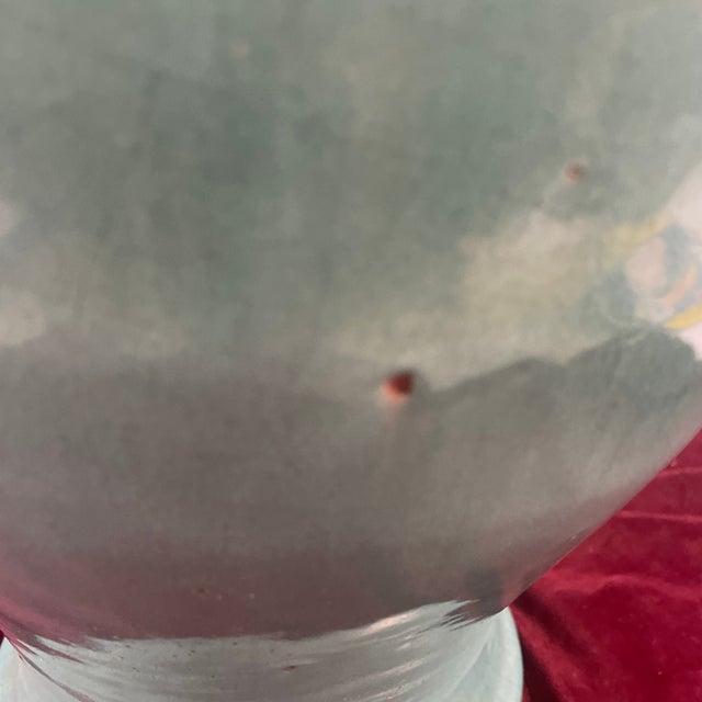 1930s 1930s Waymon Cole Art Pottery Turquoise Rebecca Pitcher Base For Sale - Image 5 of 9