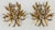 Design Plus Gallery presents a Pair of Italian Regency Wall Sconces. The sconces are vintage, made of metal with the use...