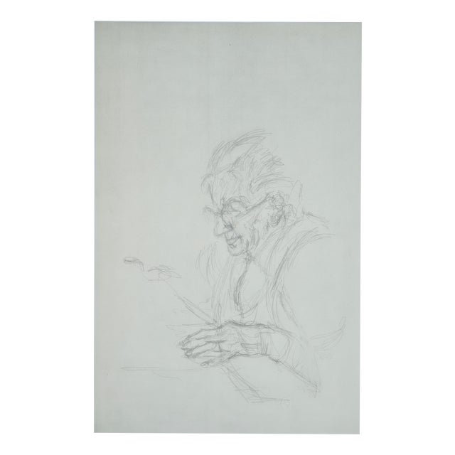 Alberto Giacometti, Portrait of the Mother, 1963, Original Lithograph For Sale